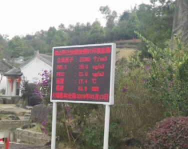 瑞山養生旅游度假村負氧離子環境監測系統設備案例